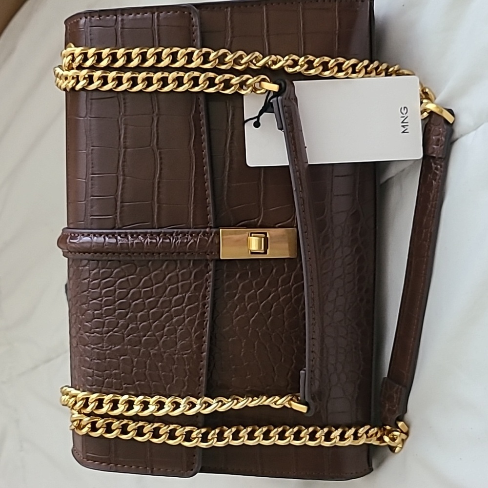 Mango Adeli Chain Detail Shoulder Bag